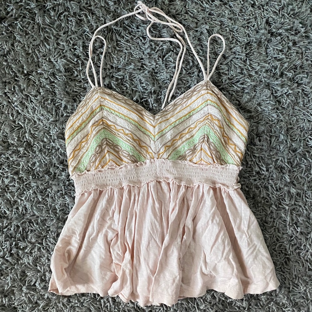 Free People smocked camisole size L